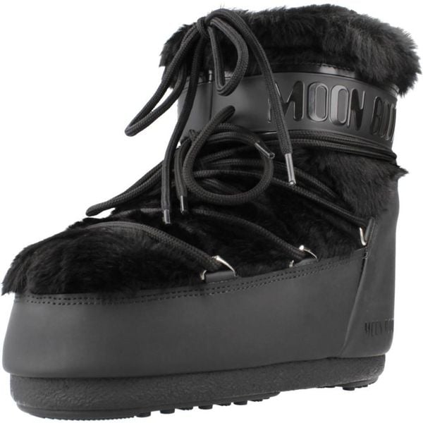 Buty MOON BOOT MB ICON LOW FAUX FUR Czarny. Czarne obuwie trekkingowe damskie Moon Boot, na zimę. Za 1,087.99 zł.