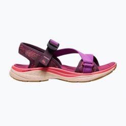 Sandały damskie KEEN Leiki OT. Czarne obuwie trekkingowe damskie Keen, bez wzorów, bez obcasa. Za 339.99 zł.