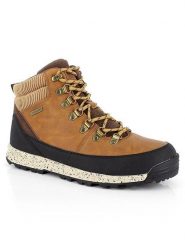 Kimberfeel Botki "Serkan" w kolorze czarno-jasnobrązowym rozmiar: 40. Brązowe buty zimowe męskie Kimberfeel, bez zapięcia. Za 339.95 zł.