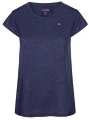 Damska koszulka Loap Barbell niebieska. Czarne t-shirty damskie LOOP, m, bez wzorów, z dzianiny, bez kołnierzyka. Za 48.58 zł.