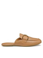 Geox Klapki D Palmaria D55MUA 000TU C5000 Beżowy. Brązowe klapki damskie Geox, bez wzorów, ze skóry, bez obcasa. Za 379.99 zł.