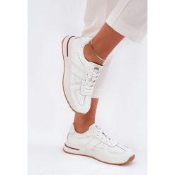 Skórzane Damskie Buty Sportowe Sneakersy Big Star By Daniel Lopez SS2D4042 Białe. Białe buty sportowe na co dzień damskie bez wzorów, z materiału. Za 371.03 zł.