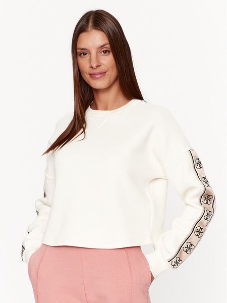 Guess Bluza V3BQ16 KB3P2 Écru Regular Fit. Bluzy bez kaptura damskie Guess, xl, z syntetyku. Za 199.99 zł.