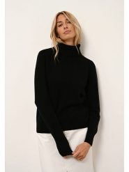 Just Cashmere Kaszmirowy golf w kolorze czarnym rozmiar: S. Czarne golfy damskie Just Cashmere, s, bez wzorów, z kaszmiru, bez ramiączek. Za 311.85 zł.