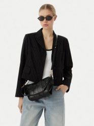 Calvin Klein Torebka Woven LV04F3546G Czarny. Czarne torebki klasyczne damskie CALVIN KLEIN, bez wzorów, ze skóry, bez dodatków. Za 569.99 zł.