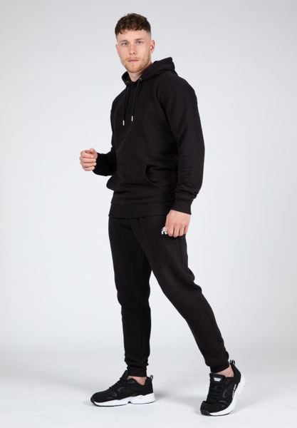 Crowley Męskie Oversize bluza z kapturem - Czarny. Czarne bluzy sportowe męskie GORILLA WEAR, m, z bawełny. Za 265.00 zł.