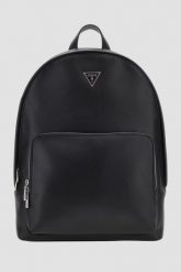 GUESS Czarny plecak męski Milano. Czarne plecaki męskie Guess, z aplikacjami, ze skóry ekologicznej. W wyprzedaży za 303.99 zł.