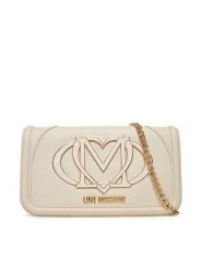 LOVE MOSCHINO Torebka JC4010PP1NLG0110 Écru. Torebki klasyczne damskie Love Moschino, bez wzorów, ze skóry, wizytowe, bez kołnierzyka, bez ramiączek. Za 589.99 zł.