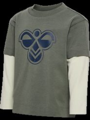 Hummel T-shirt z długim rękawem hmlMINI LOOSE LAYER – bawełna organiczna, luźny. Szare t-shirty damskie HUMMEL, l, bez wzorów, z bawełny, bez kołnierzyka. Za 129.34 zł.