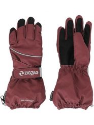 Zigzag Rękawiczki narciarskie "Kempston" w kolorze bordowym rozmiar: 140/146. Czerwone rękawiczki dziecięce Zigzag, bez ramiączek. Za 52.99 zł.