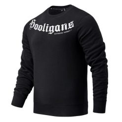 Bluza męska kibicowska EXTREME HOBBY HOOLIGANS. Czarne bluzy bez kaptura męskie EXTREME HOBBY, m, z bawełny. Za 239.00 zł.