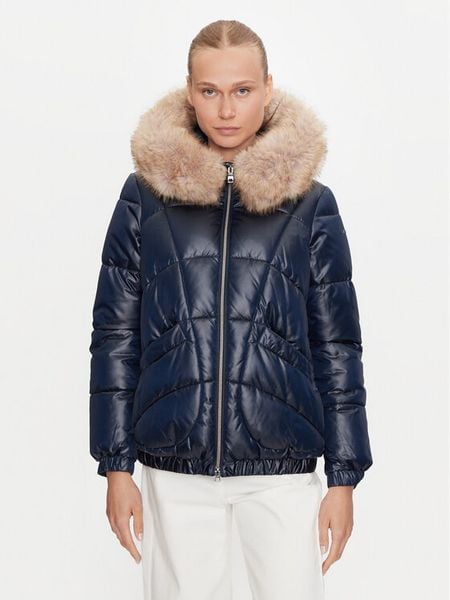Geox Kurtka zimowa Backsie W4628S T2843 F1624 Granatowy Regular Fit. Niebieskie kurtki damskie Geox, na zimę, s, bez wzorów, z syntetyku, bez kaptura. Za 919.99 zł.