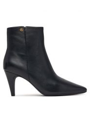 MICHAEL Michael Kors Botki Daniela Heeled 40F6DNME5L Czarny. Czarne botki damskie MICHAEL Michael Kors, bez obcasa, na szpilce, bez zapięcia. Za 879.99 zł.
