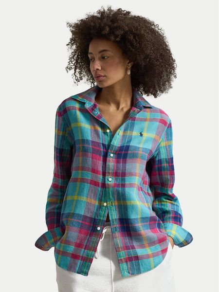 Polo Ralph Lauren Koszula 211973264502 Kolorowy Classic Fit. Koszule damskie Polo Ralph Lauren, s, bez wzorów, ze lnu, bez kołnierzyka, bez ramiączek. Za 819.99 zł.