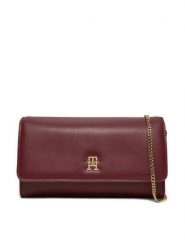 Tommy Hilfiger Torebka AW0AW16891 Bordowy. Czerwone torebki klasyczne damskie Tommy Hilfiger, bez wzorów, ze skóry, wizytowe, bez kołnierzyka, bez ramiączek. Za 349.99 zł.