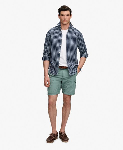 Superdry Ripstop Light Cargo Shorts – 100% bawełna, prosty krój. Zielone szorty męskie Superdry., bez wzorów, z bawełny. Za 322.70 zł.