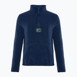 Bluza męska Nike Swoosh Air Polar Fleece Half Zip Top. Niebieskie bluzy bez kaptura męskie Nike, m, z polaru. Za 289.99 zł.