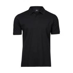Bawełniana koszulka polo pique Tee Jays Heavy. Czarne koszulki polo męskie SKATEPRO, l, bez wzorów, z bawełny, bez ramiączek. Za 128.99 zł.