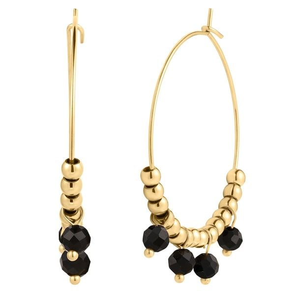 EASTSIDE Kolczyki Stal nierdzewna Żółte złoto Kolczyki koła 1 ct Damski. Żółte kolczyki damskie Eastside, z agatem, pozłacane. Za 169.99 zł.