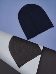 Czapki 2 pack - szary. Szare czapki męskie Sinsay, bez wzorów. Za 25.99 zł.