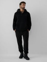 4F Spodnie polarowe joggery męskie - czarne 4XL. Czarne spodnie dresowe męskie 4f, bez wzorów, z dresówki. Za 149.99 zł.