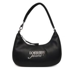 Torebka Tommy Jeans. Czarne torebki klasyczne damskie Tommy Jeans, bez wzorów, z jeansu, bez dodatków. Za 299.99 zł.