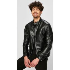 Calvin Klein Jeans - Kurtka. Czarne kurtki męskie Calvin Klein Jeans, l, bez wzorów, z bawełny, bez kaptura. W wyprzedaży za 679.90 zł.
