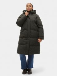 Vero Moda Curve Płaszcz zimowy 10301538 Zielony Regular Fit. Zielone płaszcze damskie Vero Moda Curve, na zimę, bez wzorów, z syntetyku. Za 359.99 zł.