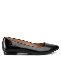 Baleriny Maciejka. Czarne baleriny damskie Maciejka, bez wzorów, bez obcasa. Za 219.99 zł.