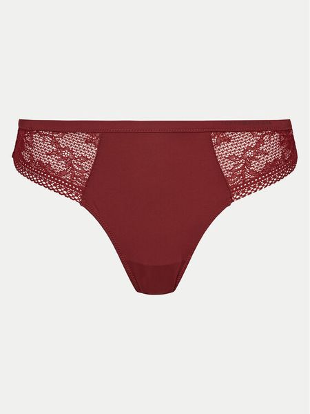 Tommy Hilfiger Stringi UW0UW05521 Czerwony. Czerwone stringi damskie Tommy Hilfiger, xs, bez wzorów, z syntetyku. Za 69.99 zł.