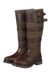 Buty do jazdy konnej HKM Belmond II. Brązowe obuwie treningowe damskie HKM, na fitness i siłownię. Za 480.00 zł.