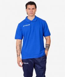 Koszulka polo Givova Polo Cotone Piquet Summer Blue 2XL. Niebieskie koszulki polo męskie Givova, na lato, xl, bez wzorów, z bawełny, bez ramiączek. Za 59.82 zł.
