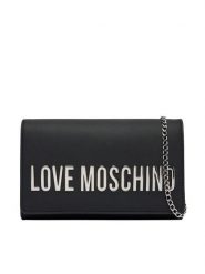 LOVE MOSCHINO Torebka JC4103PP0OKD000B Czarny. Czarne torebki wieczorowe Love Moschino, bez wzorów, ze skóry, wizytowe, bez kołnierzyka, bez ramiączek. Za 699.99 zł.