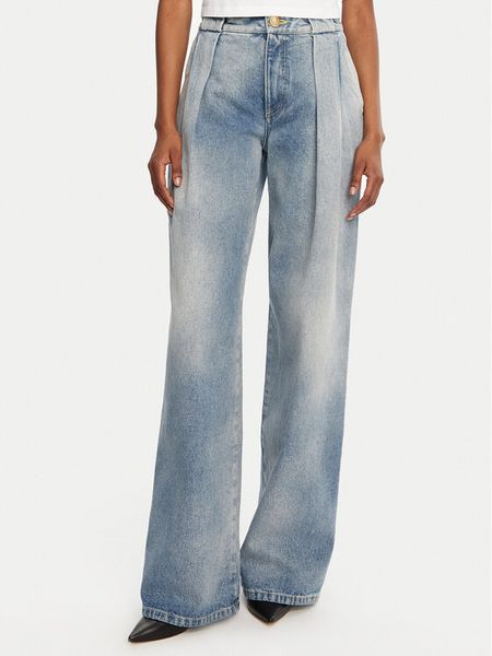 Balmain Jeansy DF0ML095DF17 Niebieski Loose Fit. Niebieskie jeansy damskie Balmain. Za 3,759.00 zł.