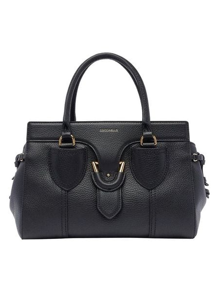 COCCINELLE Skórzana torebka w kolorze czarnym - 30 x 21 x 14 cm rozmiar: onesize. Czarne torebki klasyczne damskie Coccinelle, bez wzorów, z materiału, bez dodatków. Za 1,071.14 zł.