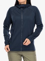 Bluza z kapturem damska Montane Protium Hoodie. Niebieskie bluzy z kapturem damskie Montane, l, z elastanu. Za 295.89 zł.