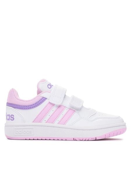 Adidas Sneakersy Hoops Lifestyle IF5319 Biały. Białe buty sportowe dziewczęce Adidas, bez wzorów, z materiału, bez zapięcia. Za 139.99 zł.