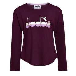 Koszulka dziewczęca DIADORA JG.LS T-SHIRT 5PALLE. Czerwone koszulki dziewczęce Diadora, bez wzorów, bez ramiączek. Za 24.99 zł.
