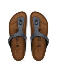 Birkenstock Japonki Gizeh BF 1021457 Szary. Szare klapki damskie Birkenstock, bez wzorów, ze skóry, bez obcasa. Za 349.99 zł.