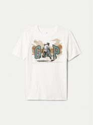 Gap T-Shirt 544192-00 Biały Regular Fit. Białe t-shirty chłopięce GAP, bez wzorów, z bawełny, bez ramiączek. Za 49.99 zł.