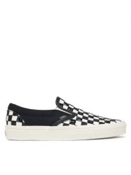 Vans Tenisówki Classic Slip-On VN000D6Y7051 Czarny. Czarne trampki i tenisówki damskie Vans, bez wzorów, z materiału. Za 339.99 zł.