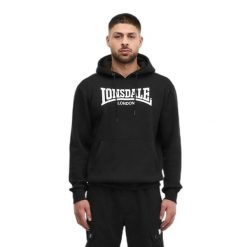 Bluza z kapturem Lonsdale Bickington. Białe bluzy sportowe męskie Lonsdale, s, z bawełny. Za 247.50 zł.