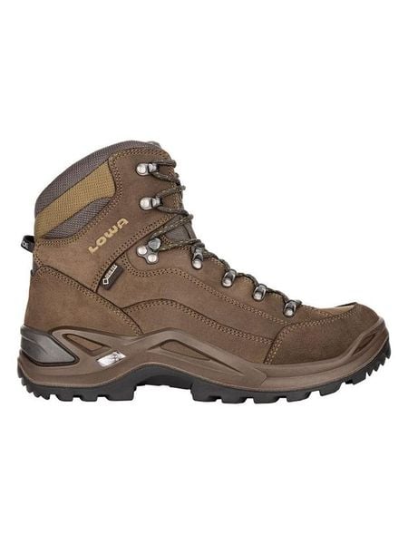 LOWA Skórzane buty turystyczne "Renegade GTX Mid" w kolorze jasnobrązowym rozmiar: 46. Brązowe buty trekkingowe męskie Lowa, z gore-texu, bez zapięcia, outdoorowe, gore-tex. Za 782.99 zł.
