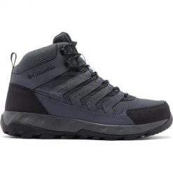 Buty trekkingowe męskie Columbia Strata Trail Mid. Szare buty trekkingowe męskie Columbia, na zimę, z materiału, za kostkę, bez zapięcia, trekkingowe. Za 479.00 zł.