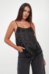 Top damski z frędzlami TWINSET. Topy damskie Twinset Milano, bez wzorów, bez kołnierzyka. Za 1,009.00 zł.