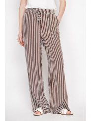 Le Jardin du Lin Spodnie w kolorze brązowym rozmiar: 34. Brązowe spodnie materiałowe damskie Le jardin du lin, bez wzorów, z materiału, z podwyższonym stanem. Za 100.99 zł.