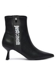 Just Cavalli Botki 79RA3S42 ZSD55 Czarny. Czarne botki damskie Just Cavalli, ze skóry, bez obcasa, na płaskiej podeszwie, bez zapięcia. Za 749.99 zł.