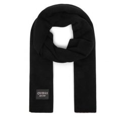 Szalik Guess. Czarne szaliki i kominy damskie Guess, z aplikacjami. Za 234.99 zł.