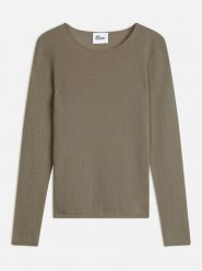 Just Cashmere Kaszmirowy sweter w kolorze khaki rozmiar: XL. Brązowe swetry klasyczne damskie Just Cashmere, xl, z kaszmiru, bez kołnierzyka. Za 347.99 zł.