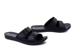 INBLU ME-56 014 czarny, klapki damskie. Czarne klapki damskie Inblu, bez wzorów, bez obcasa. Za 68.99 zł.